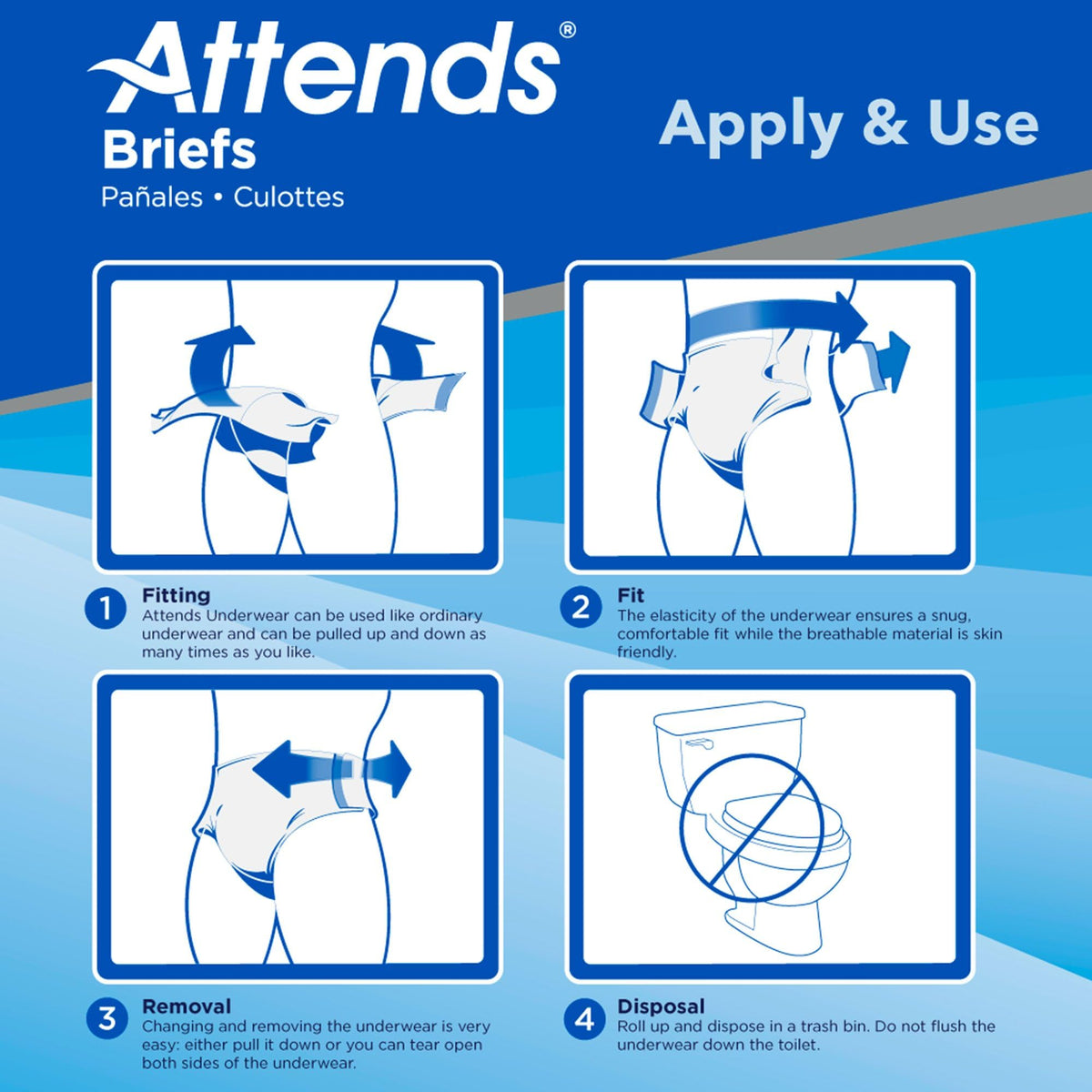 Large/X-Large Adult Incontinence Briefs 96 Ct W382