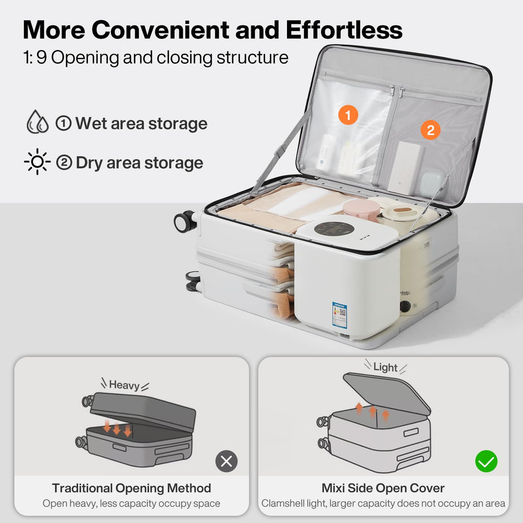 20 Inch Expandable PC Hard Shell Carry On Luggage with Spinner Wheels & TSA Lock Z980