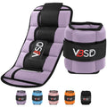 Adjustable Ankle Weights 10lb 1 Pair Lavender H90328