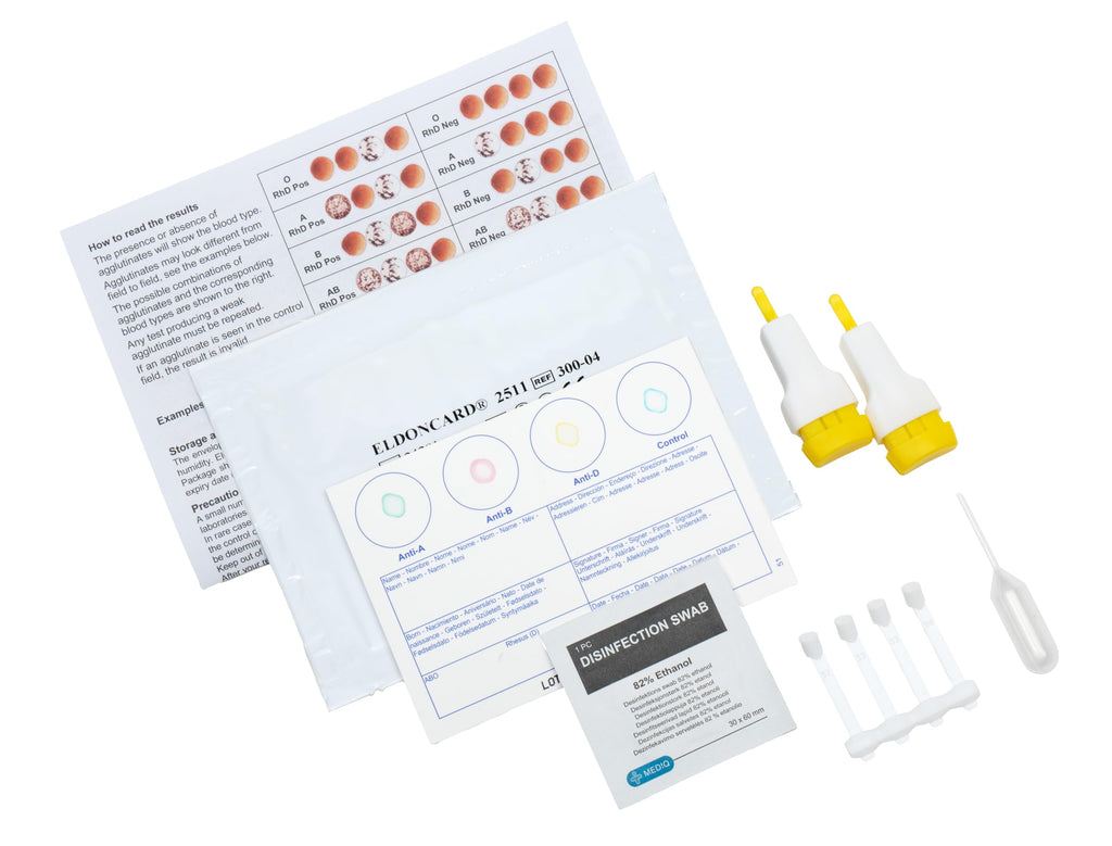 Blood Typing Kit, 2 Test Pack E573277