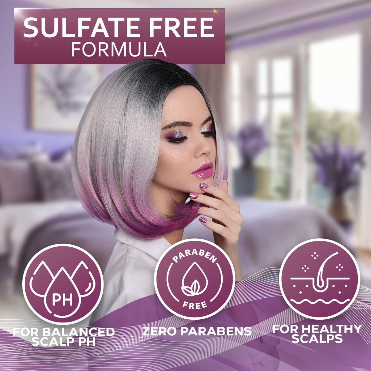 Color Safe Shampoo and Conditioner Set Sulfate Paraben Free Z265