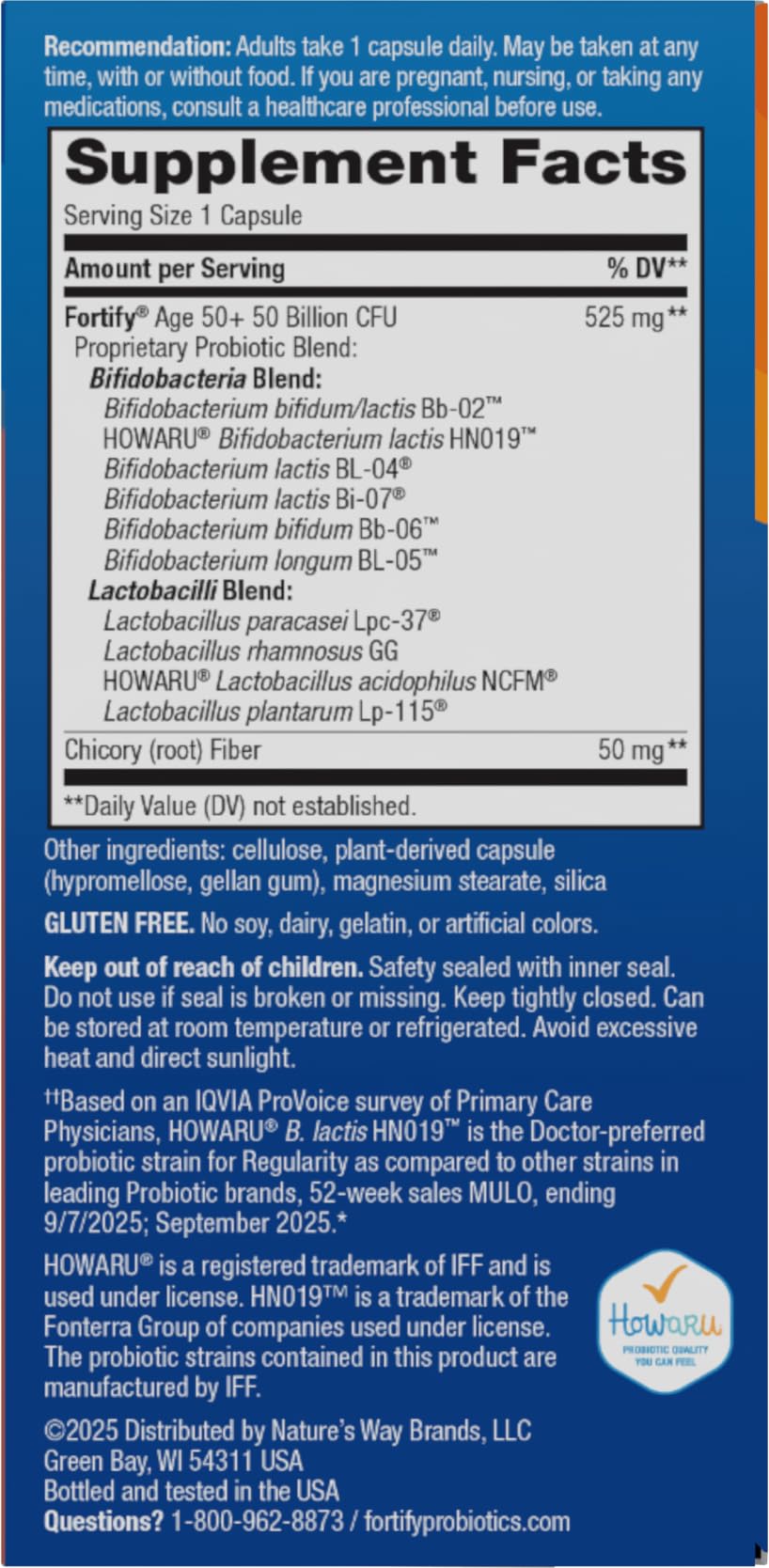Probiotic 50 Billion Live Cultures 30 Capsules Y515