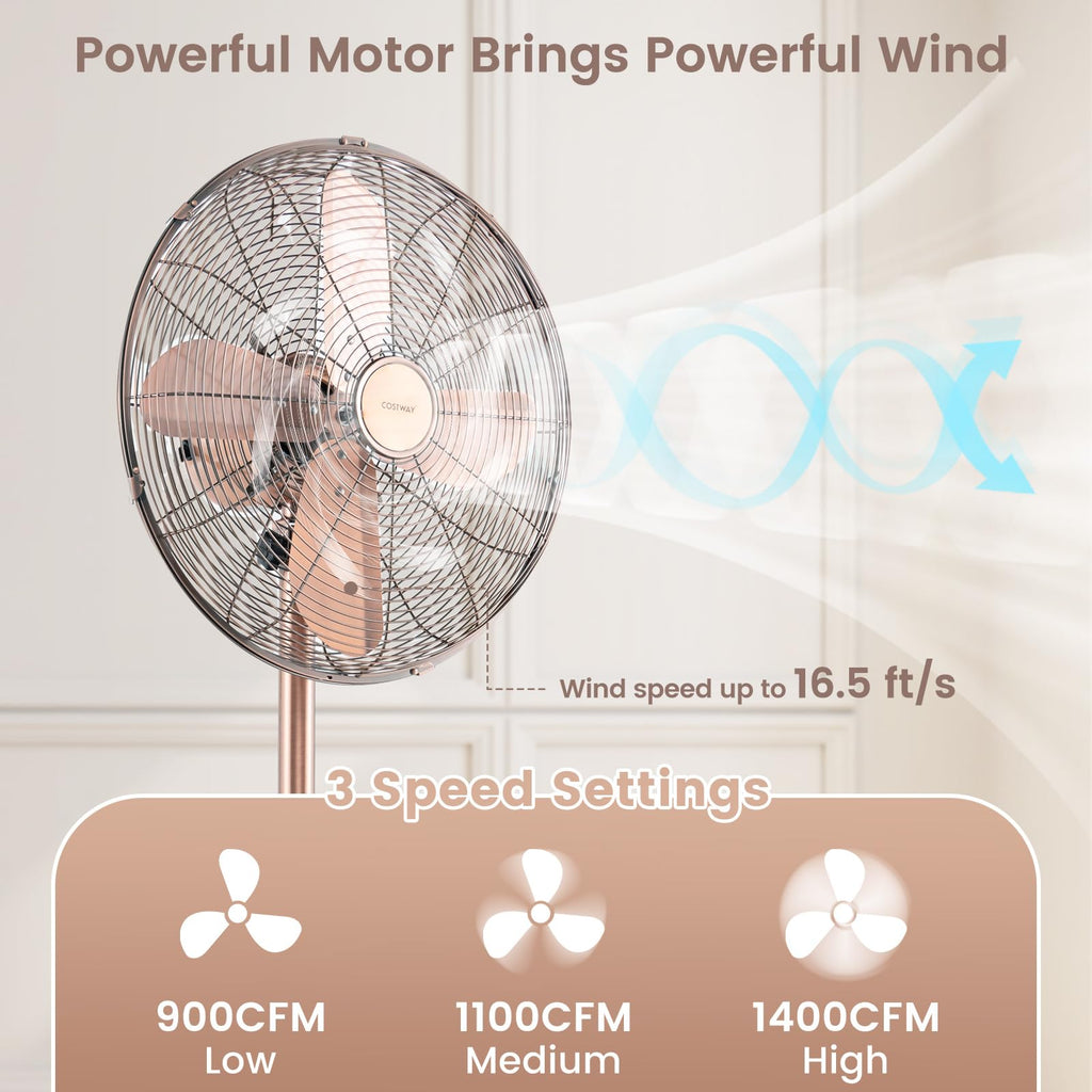 16" Metal Pedestal Fan U64719