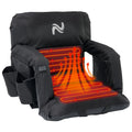 25in Extra Wide Thick Heated Stadium Seats with Back Support T9549