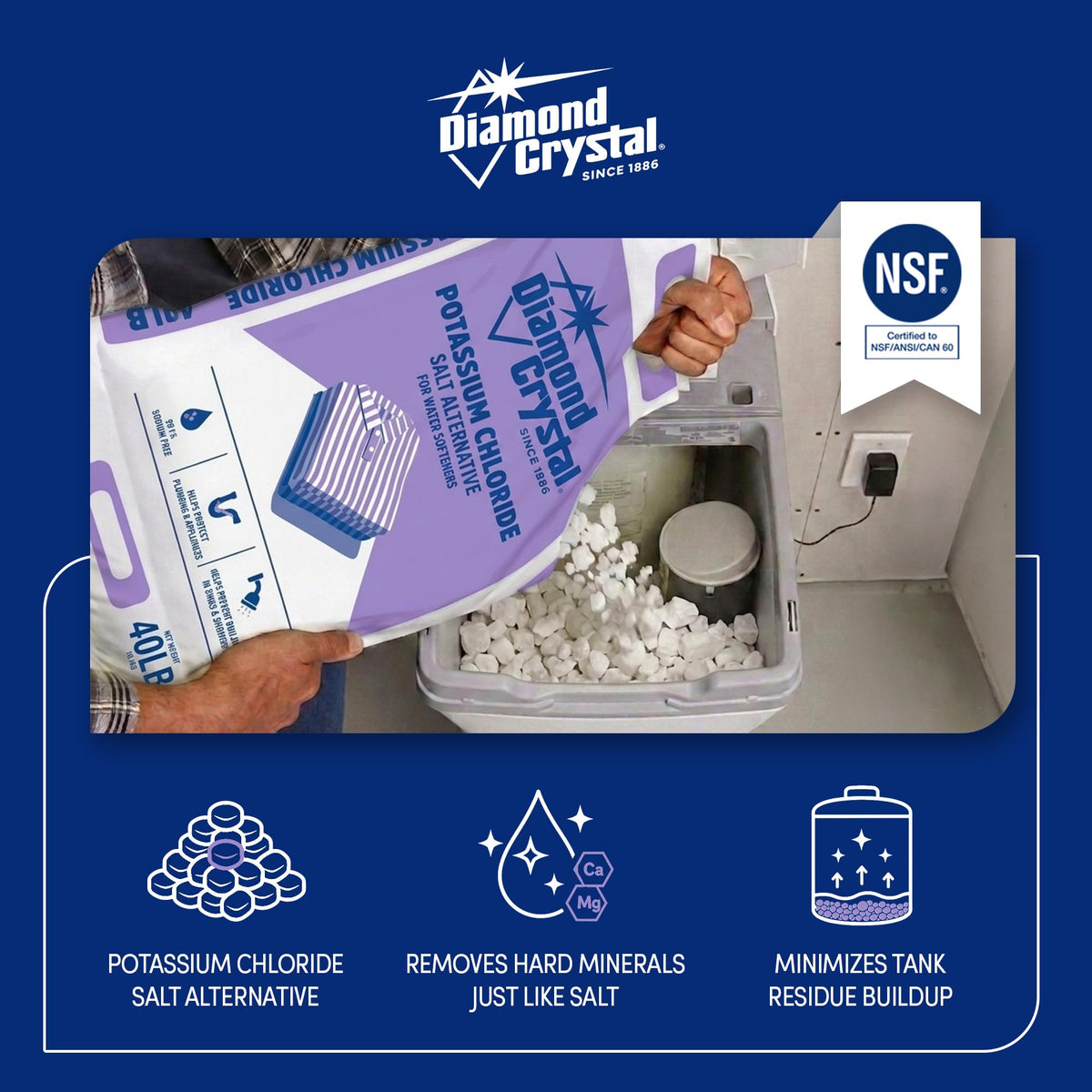 Potassium Chloride Salt Alternative 40 Pounds X7466