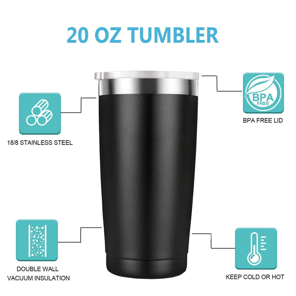 20 oz Black & White Tumbler O23919
