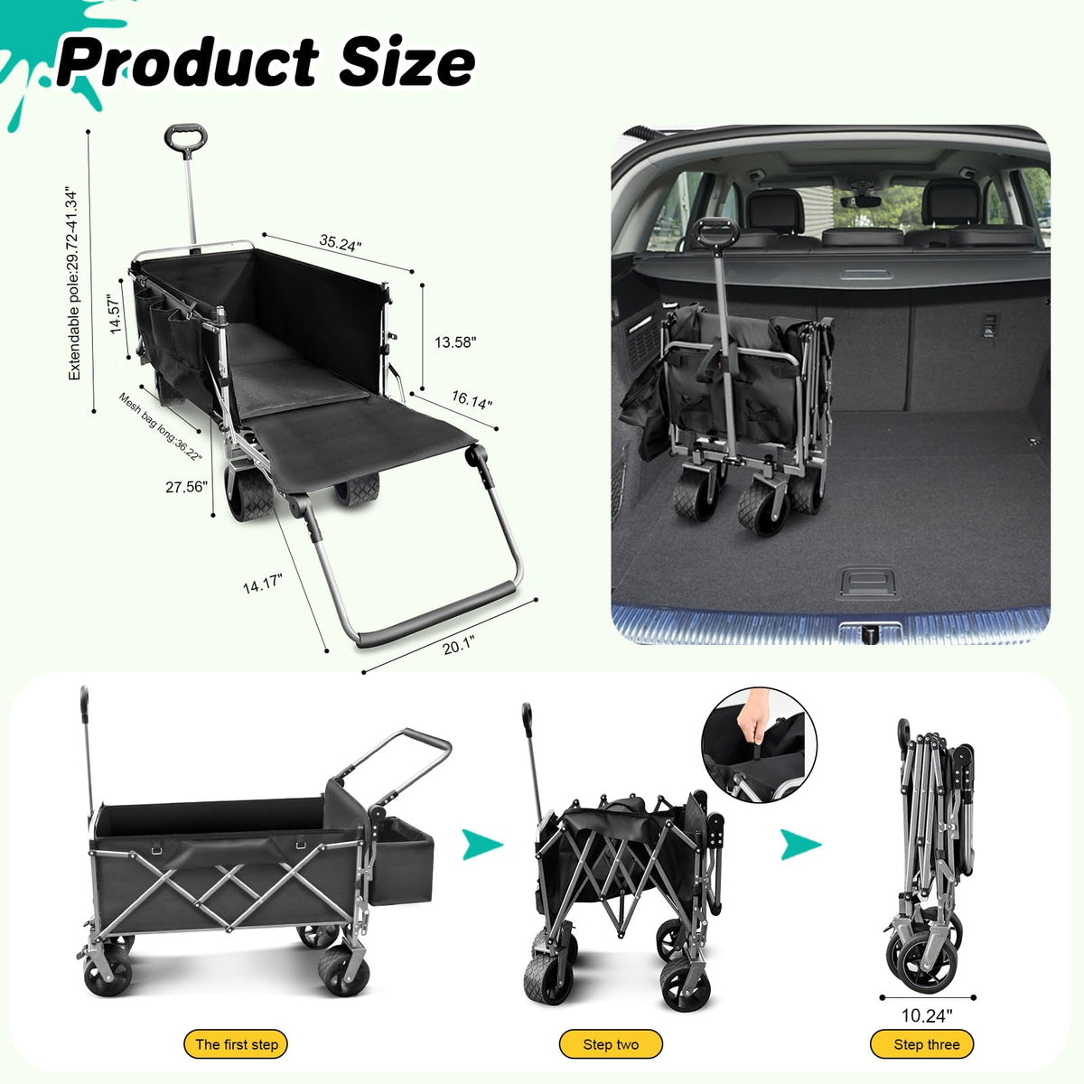 Large Dog Wagon Cart P5177