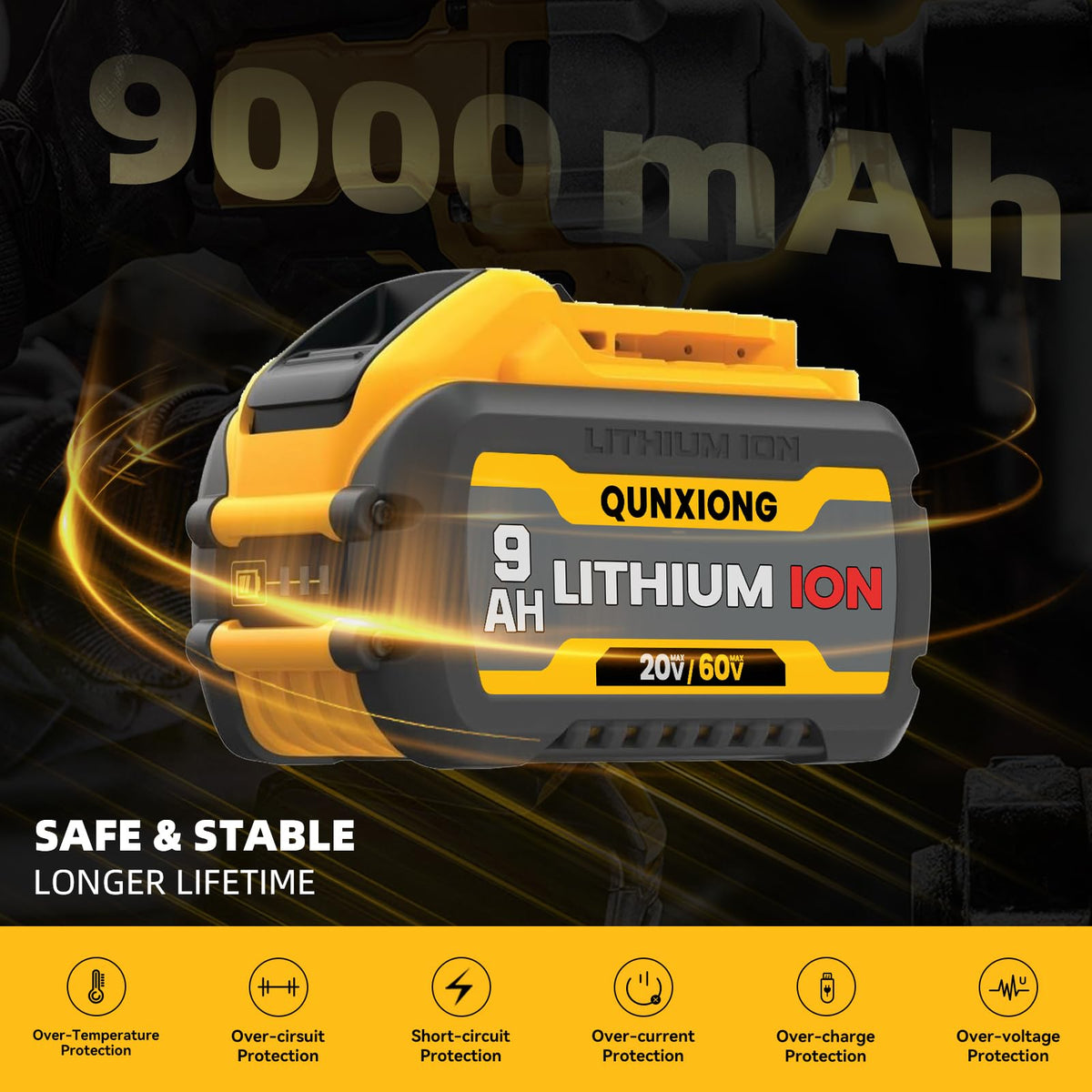 20v/60v Replacement Battery C553