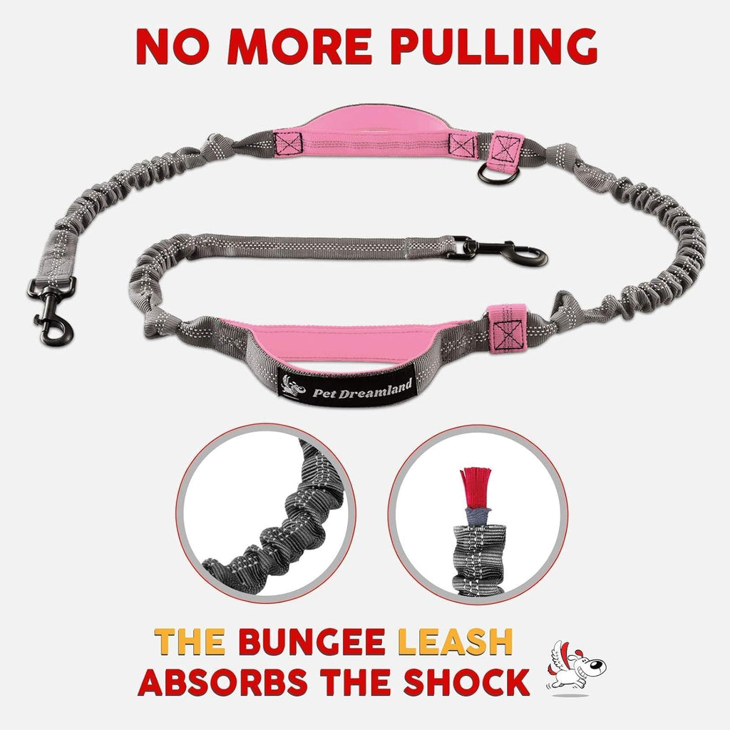 Hands Free Dog Leash for Large Dogs with Poop Bag Dispenser D264