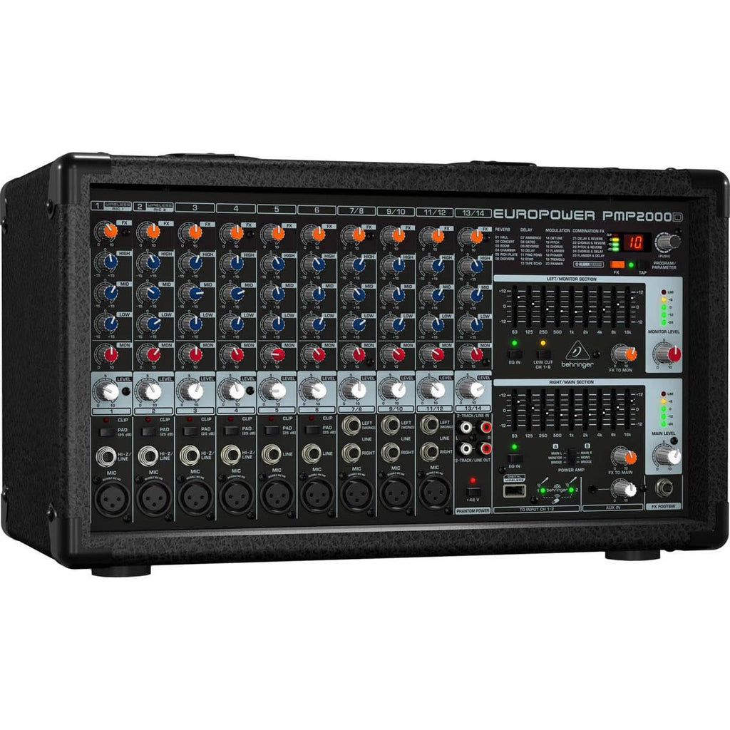 2000-Watt 14-Channel Powered Mixer O973