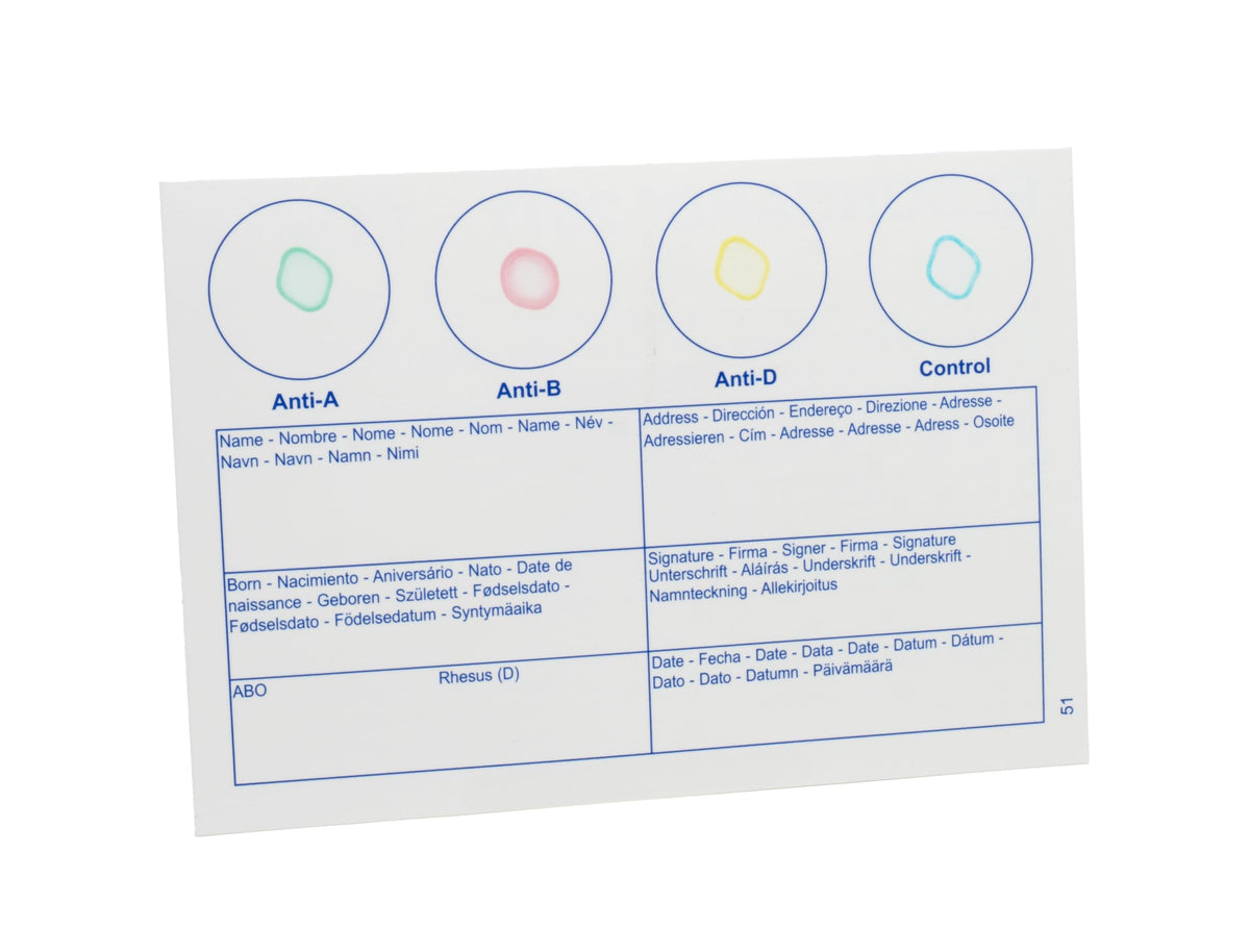 Blood Typing Kit, 2 Test Pack E573277