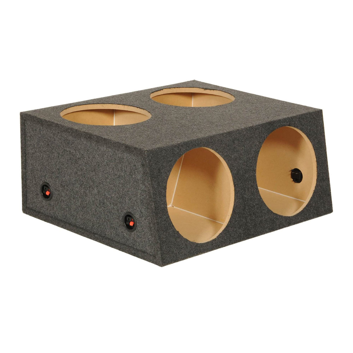 12 Inch 4 Hole Sealed Divided Speaker Box Subwoofer Enclosure Q9449