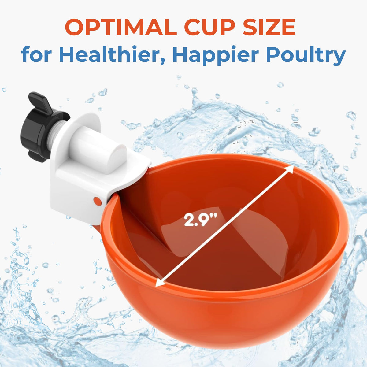 Large Automatic Chicken Waterer Cups 5-Pack U76108