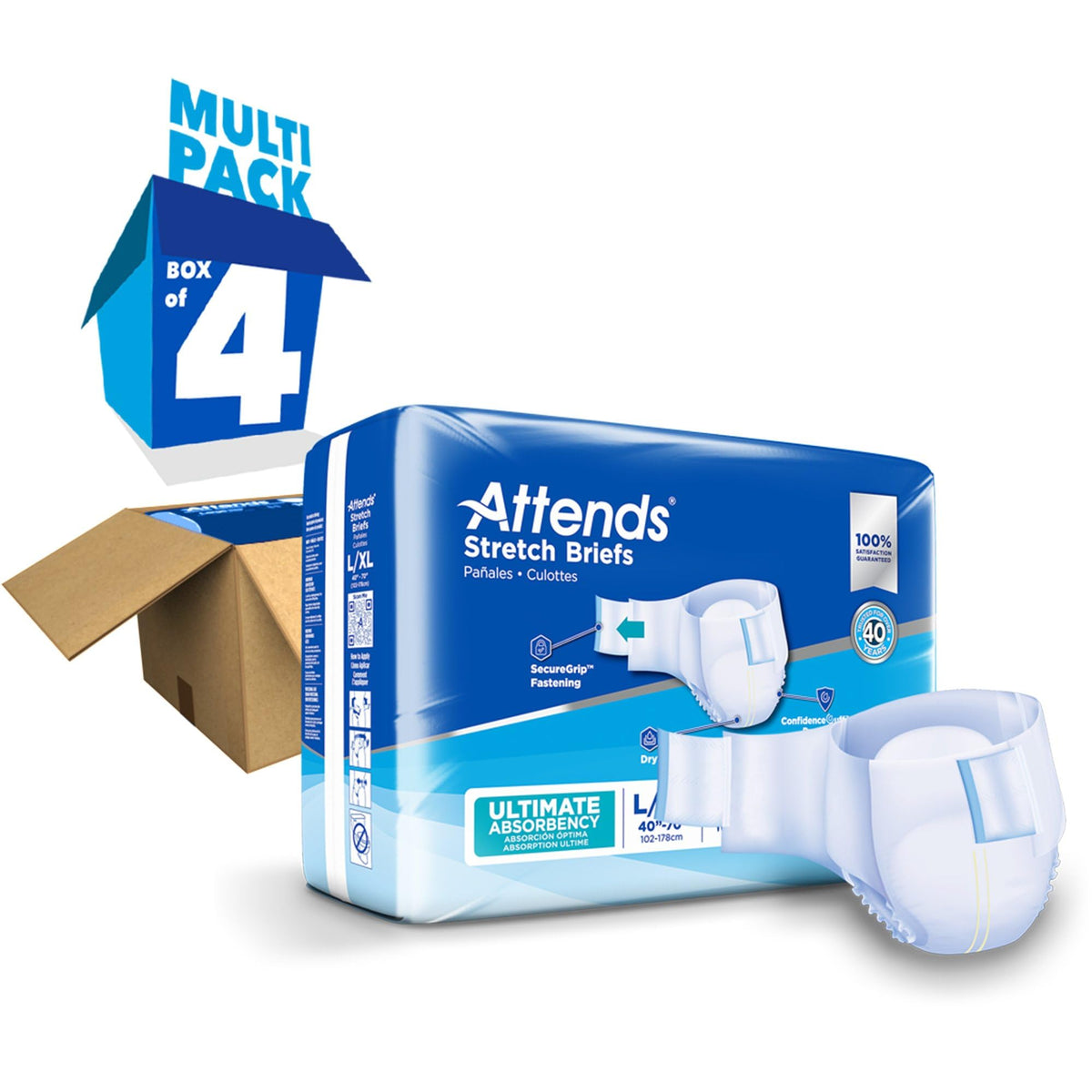 Large/X-Large Adult Incontinence Briefs 96 Ct W382
