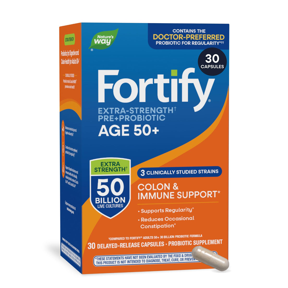 Probiotic 50 Billion Live Cultures 30 Capsules Y515