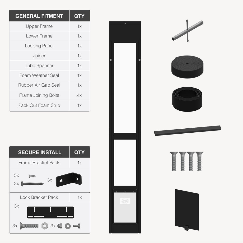 Dog Door for Sliding Glass Door V714