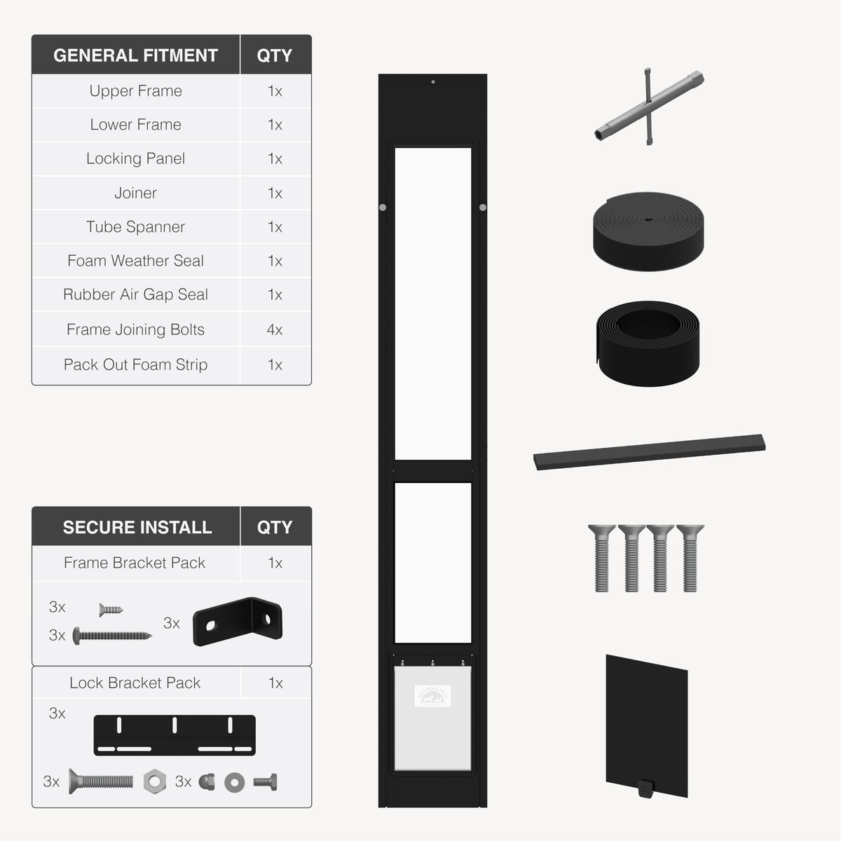 Dog Door for Sliding Glass Door V714