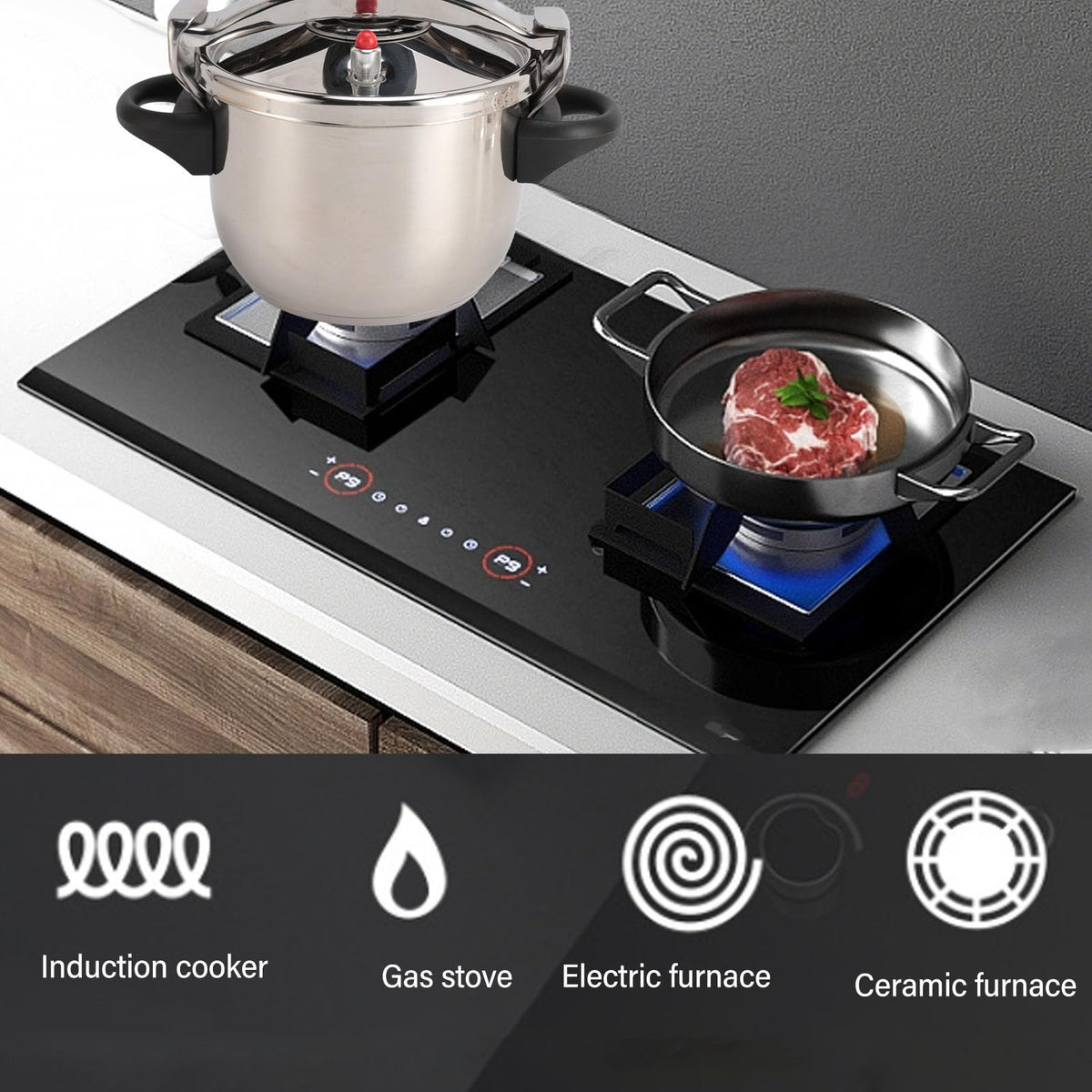 3L Stainless Steel Pressure Cooker J788765