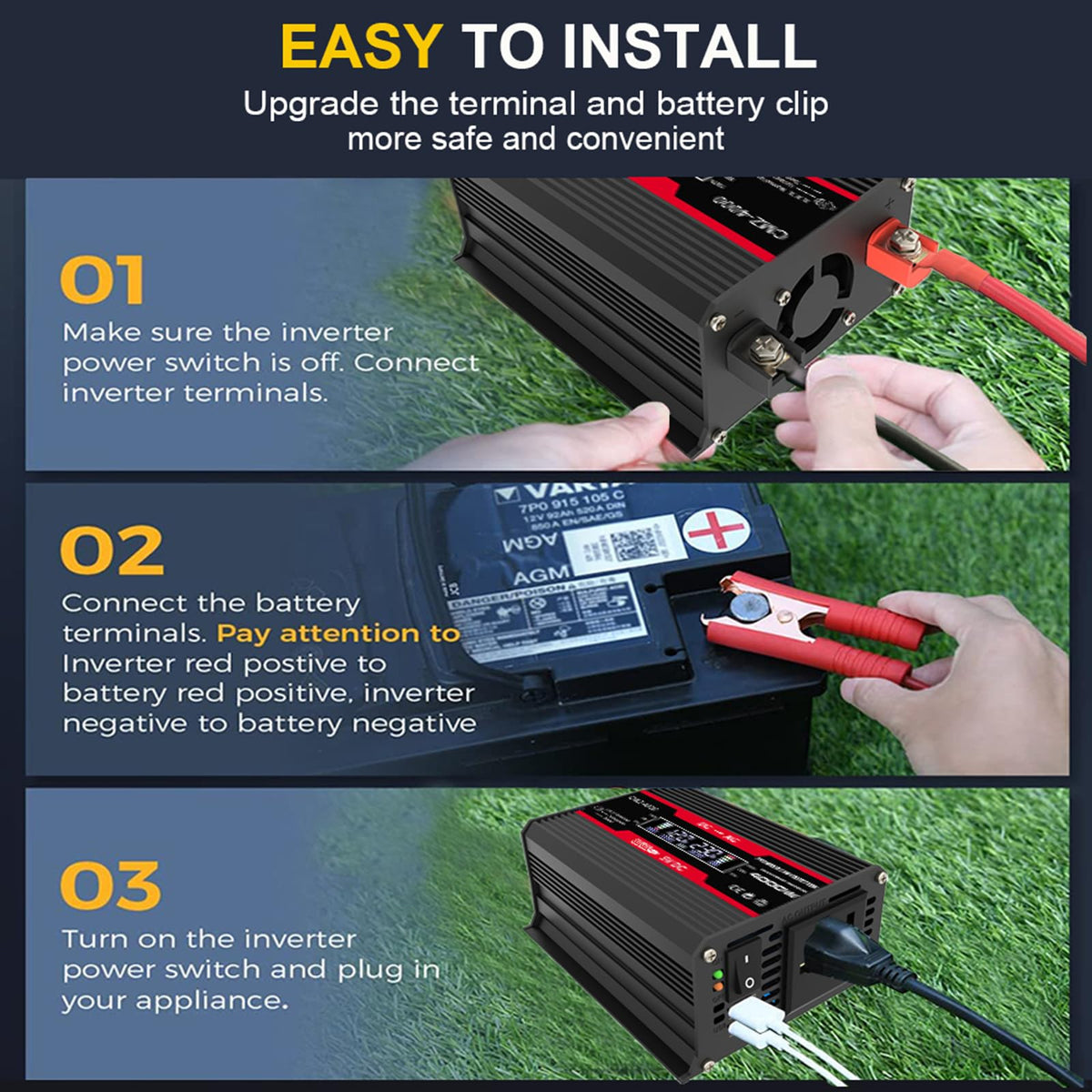 12V Off-Grid Solar Panel Kit with Inverter & Charge Controller M3977