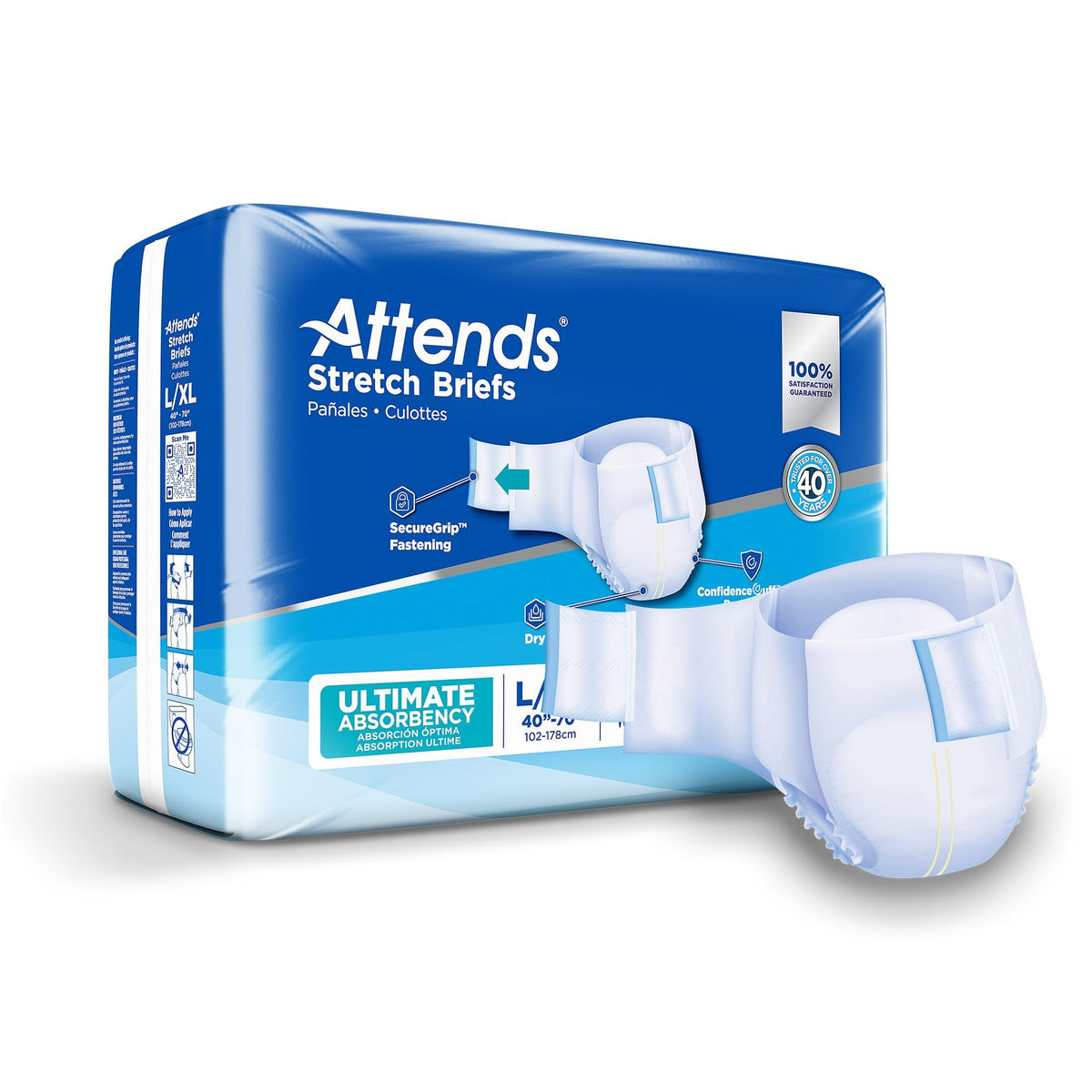 Large/X-Large Adult Incontinence Briefs 96 Ct W382