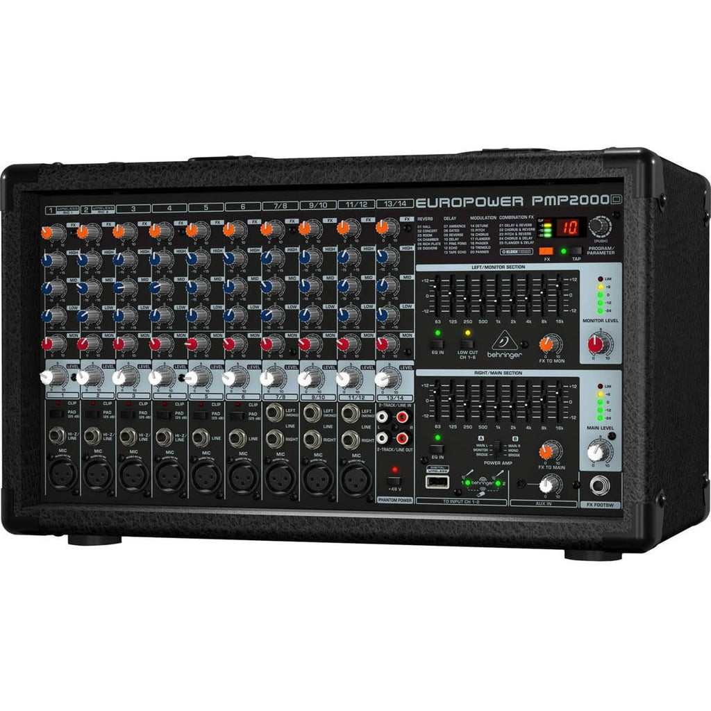 2000-Watt 14-Channel Powered Mixer O973