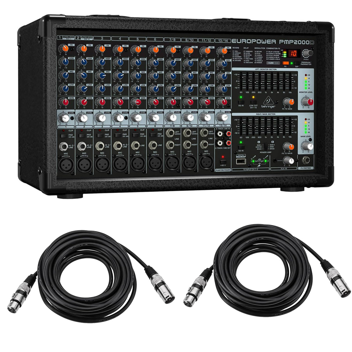 2000-Watt 14-Channel Powered Mixer O973