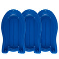 3 Pack Plastic Toboggan Snow Sled with Pull Ropes and Handles T37460