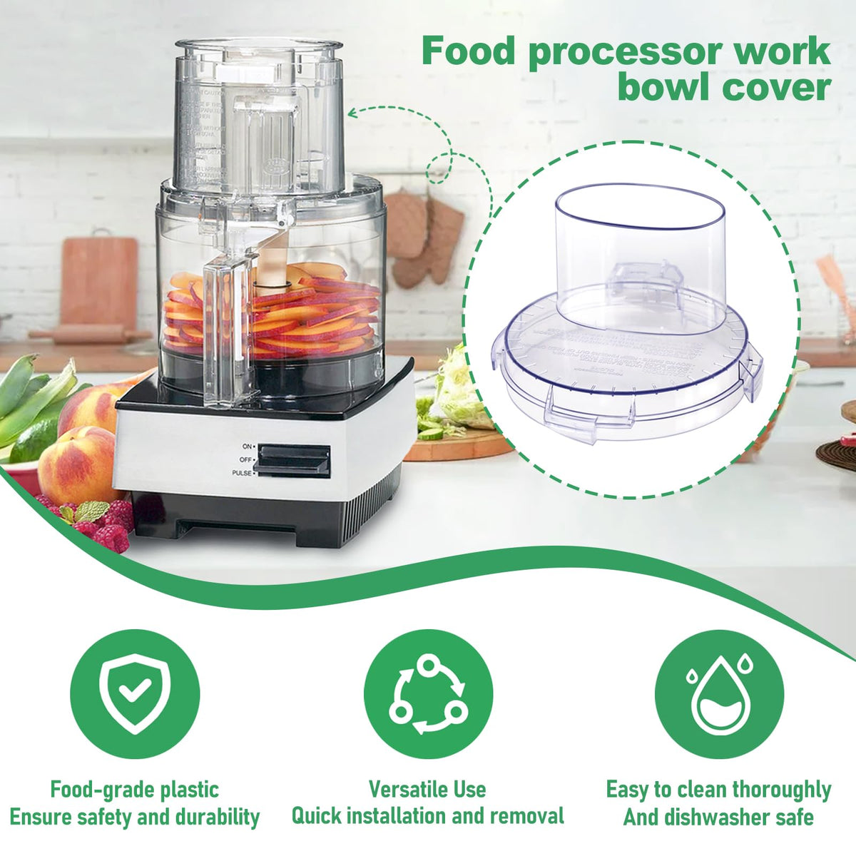 Work Bowl Cover Food Processor Replacement Parts B5917