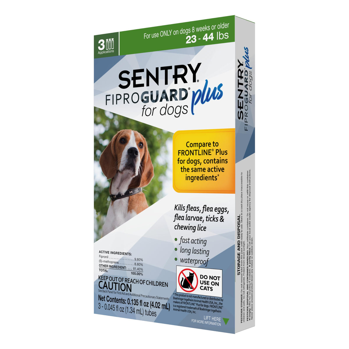 Flea and Tick Prevention for Dogs 23-44 Pounds 3 Month Supply Topical Flea Treatments R2839