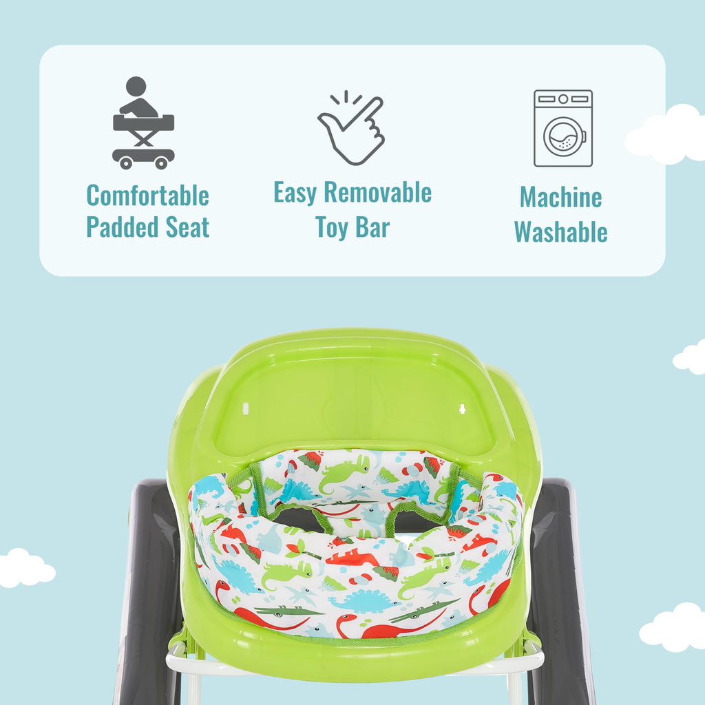 2-in-1 Convertible Baby Walker with Adjustable Seat R423695