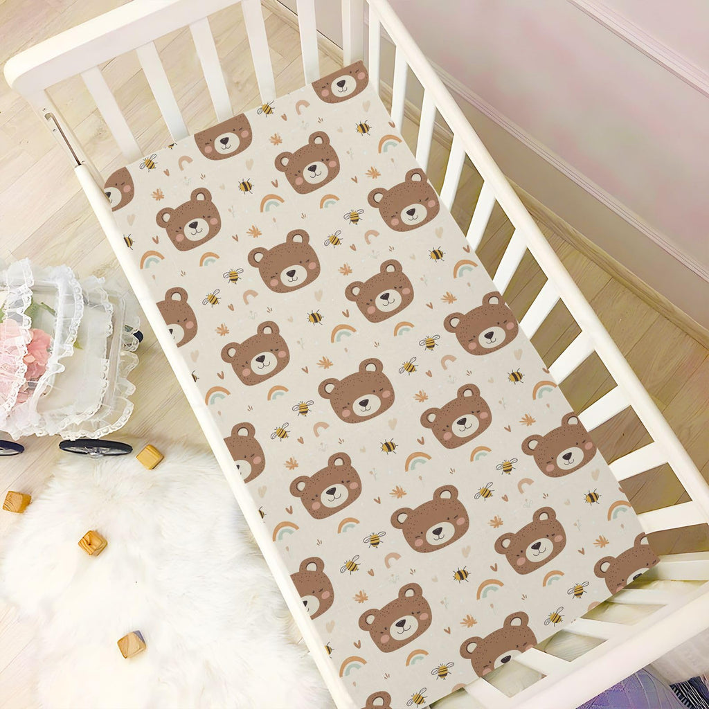 Soft Breathable Microfiber Fitted Crib Sheet Y400458