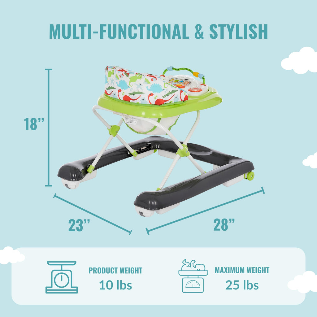 2-in-1 Convertible Baby Walker with Adjustable Seat R423695