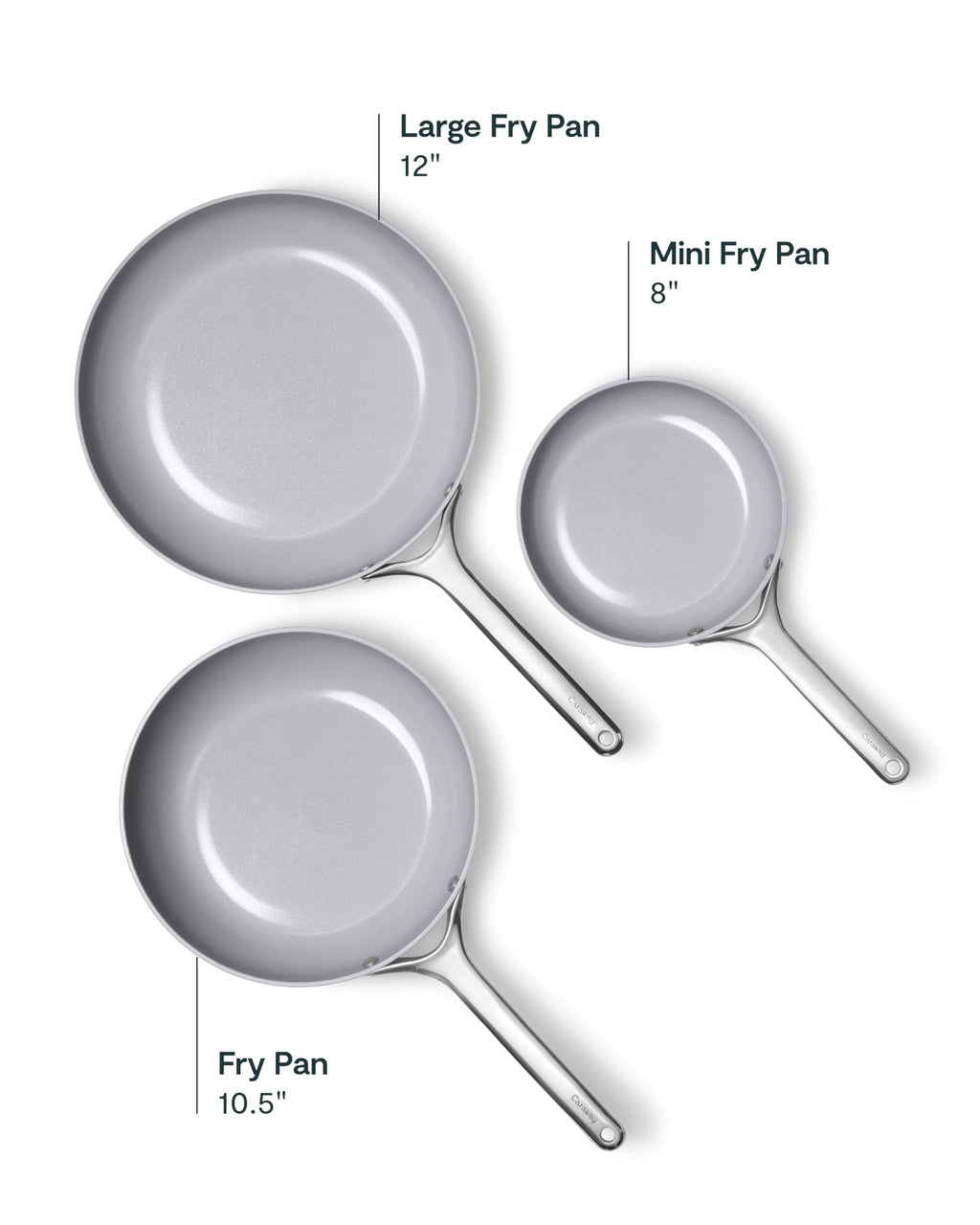 Fry Pan Set with Glass Lids H6466