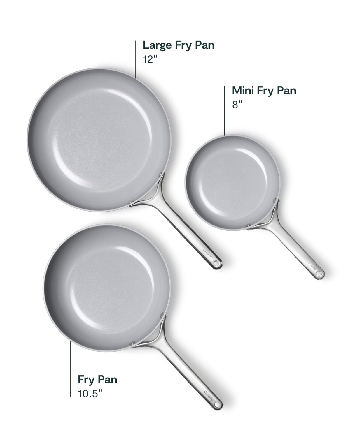 Fry Pan Set with Glass Lids H6466