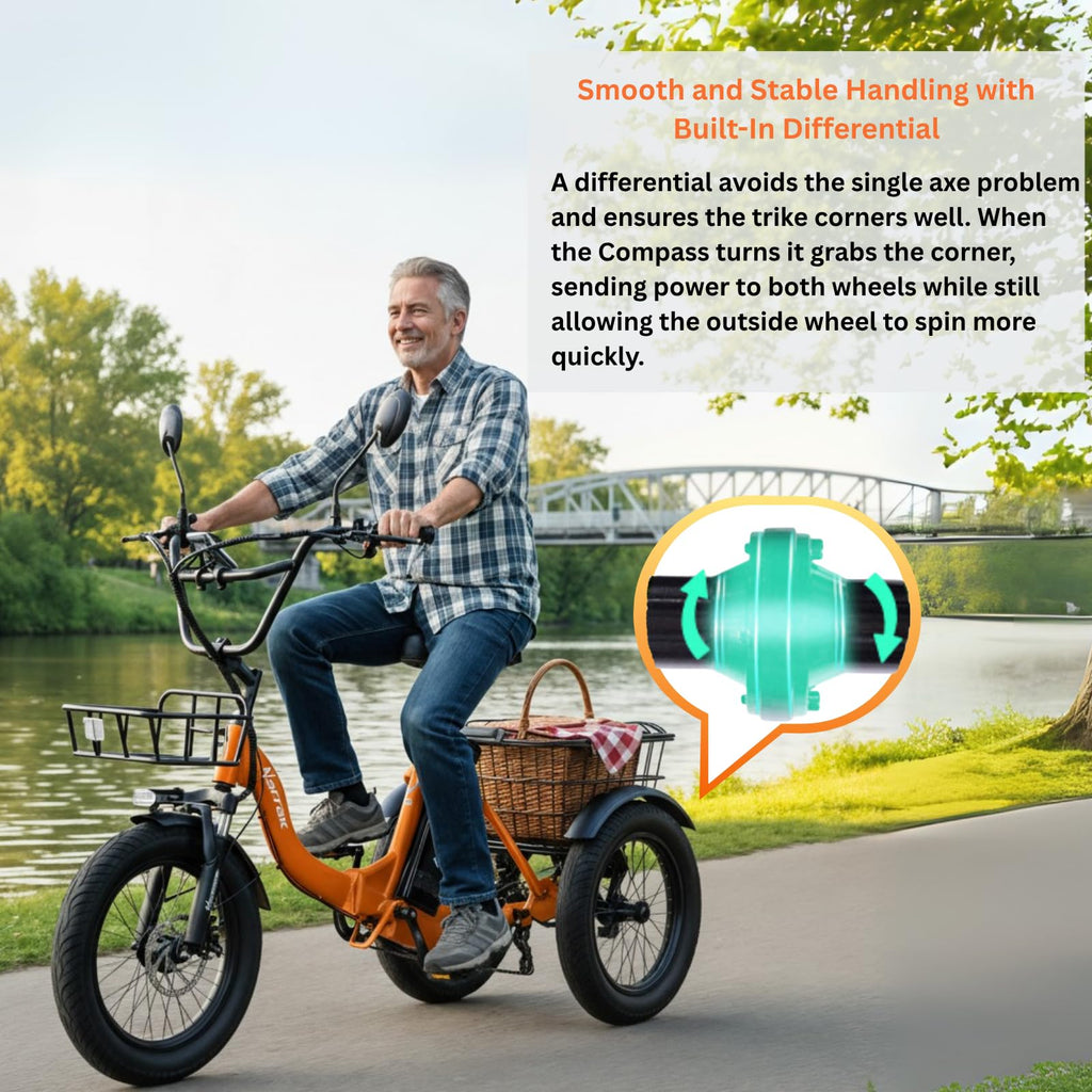 Fat Tire Folding Electric Tricycle W24383
