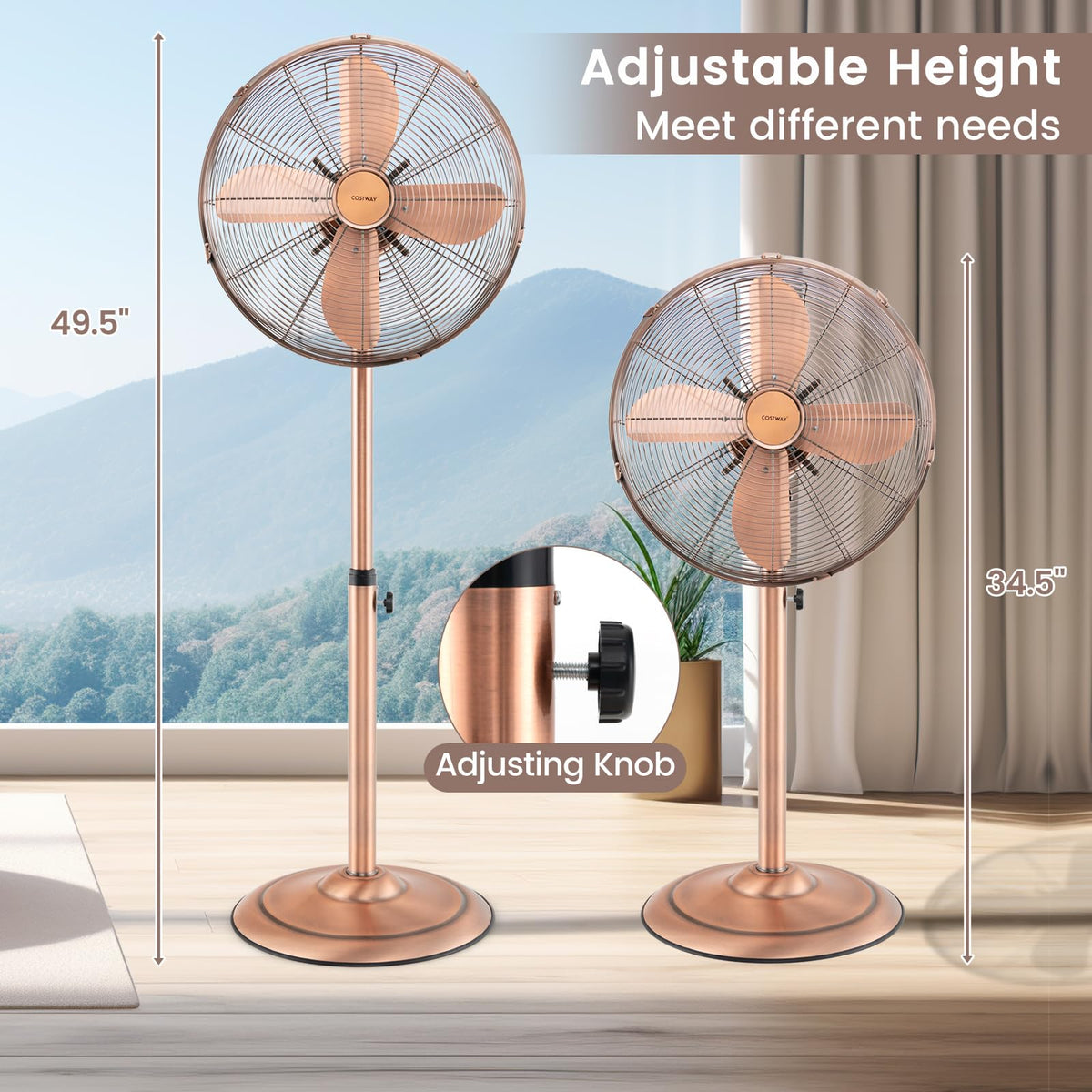16" Metal Pedestal Fan U64719