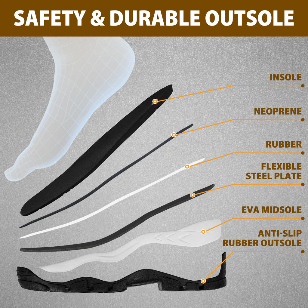 Steel Toe Waterproof Rubber Work Boots H36245