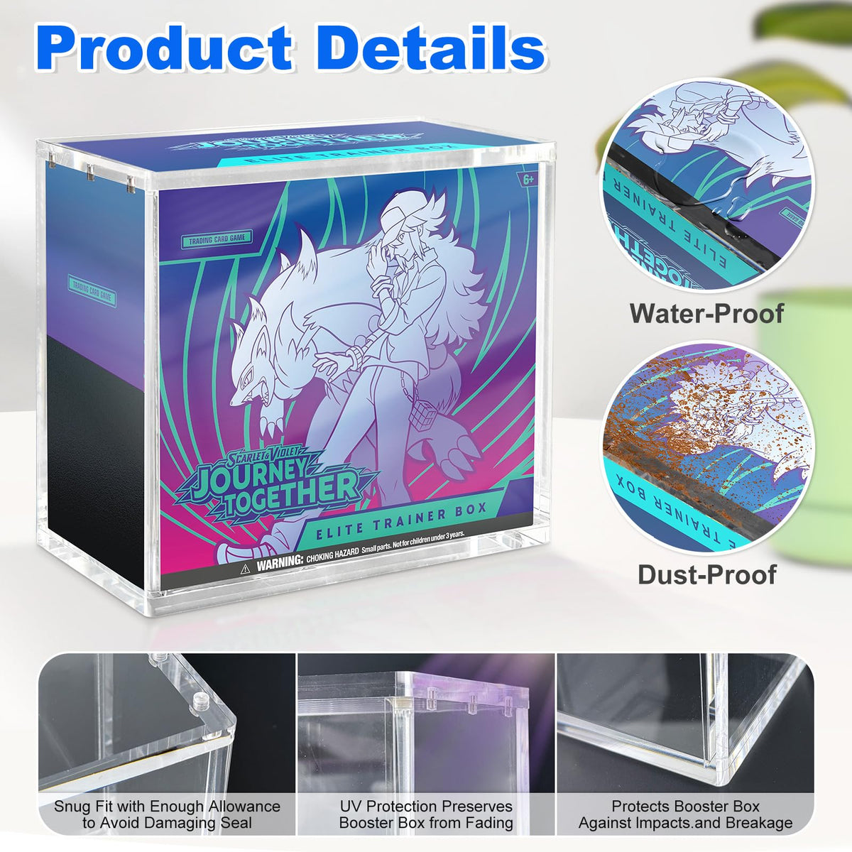 8mm Acrylic Display Case with Magnets Q142