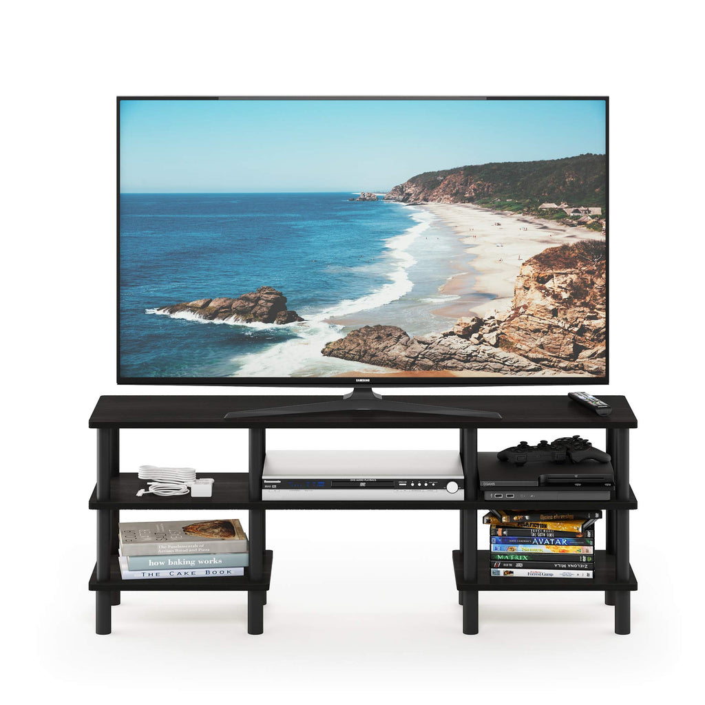 Espresso 3-Tier Open Shelf TV Stand U8002