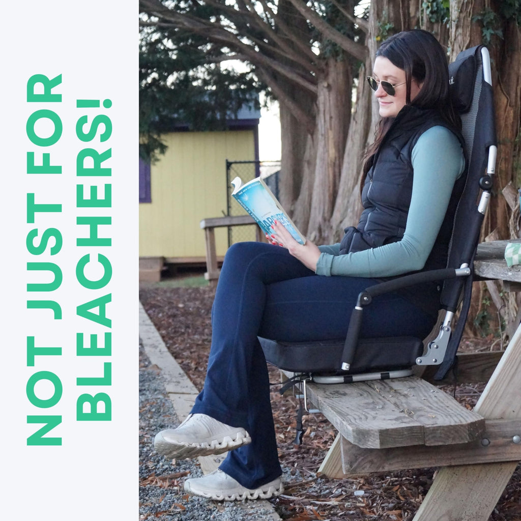 Padded Reclining Stadium Chair with Backpack Straps H248984