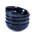 Ceramic Salad Bowls Set, 32 Ounce, Set of 4, Blue N328
