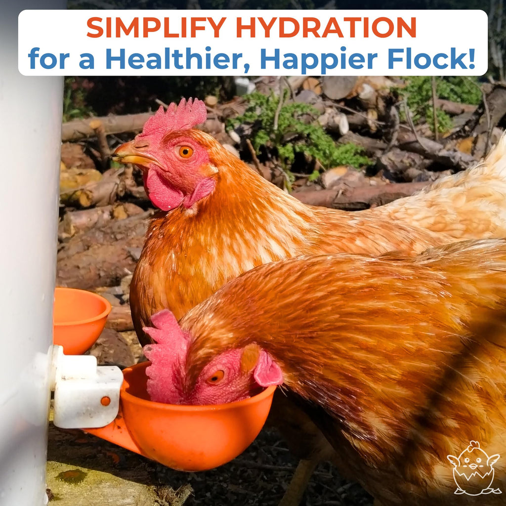Large Automatic Chicken Waterer Cups 5-Pack U76108