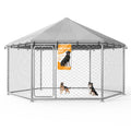 12.5x12.5 ft Outdoor Dog Kennel with Roof M14185