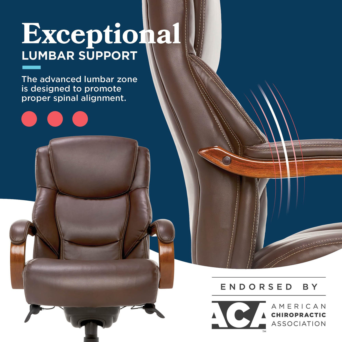 Big and Tall Leather Executive Office Chair G541