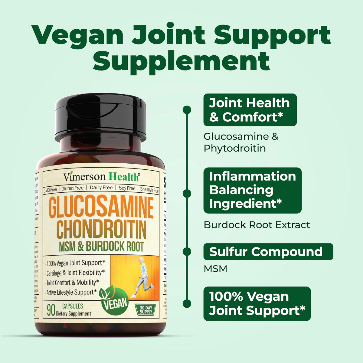 Turmeric Curcumin with Black Pepper Extract Joint Support Supplement N780