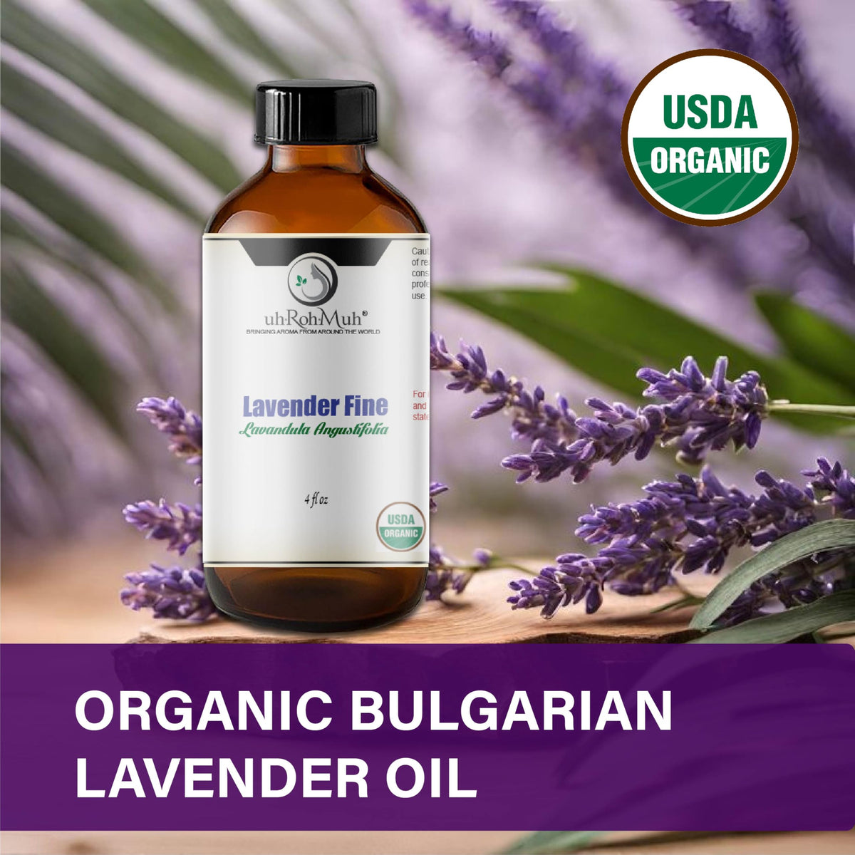 Lavender Organic Essential Oil 4 Fl Oz M85058