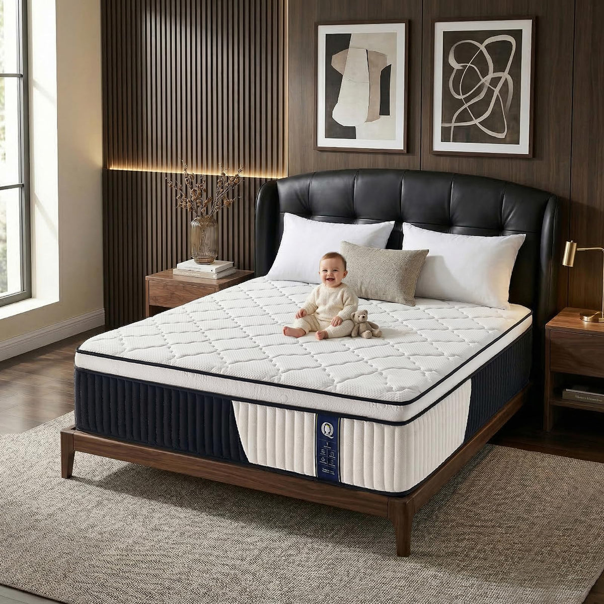 12 Inch Medium Firm Hybrid Mattress J967