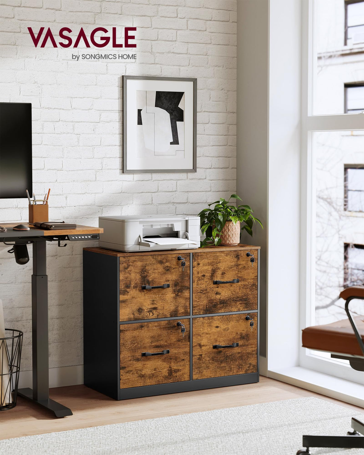 4 Drawer Locking File Cabinet G238545