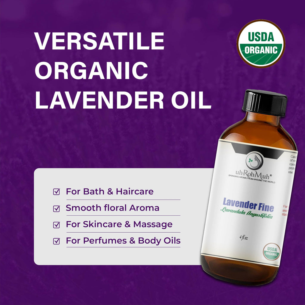 Lavender Organic Essential Oil 4 Fl Oz M85058