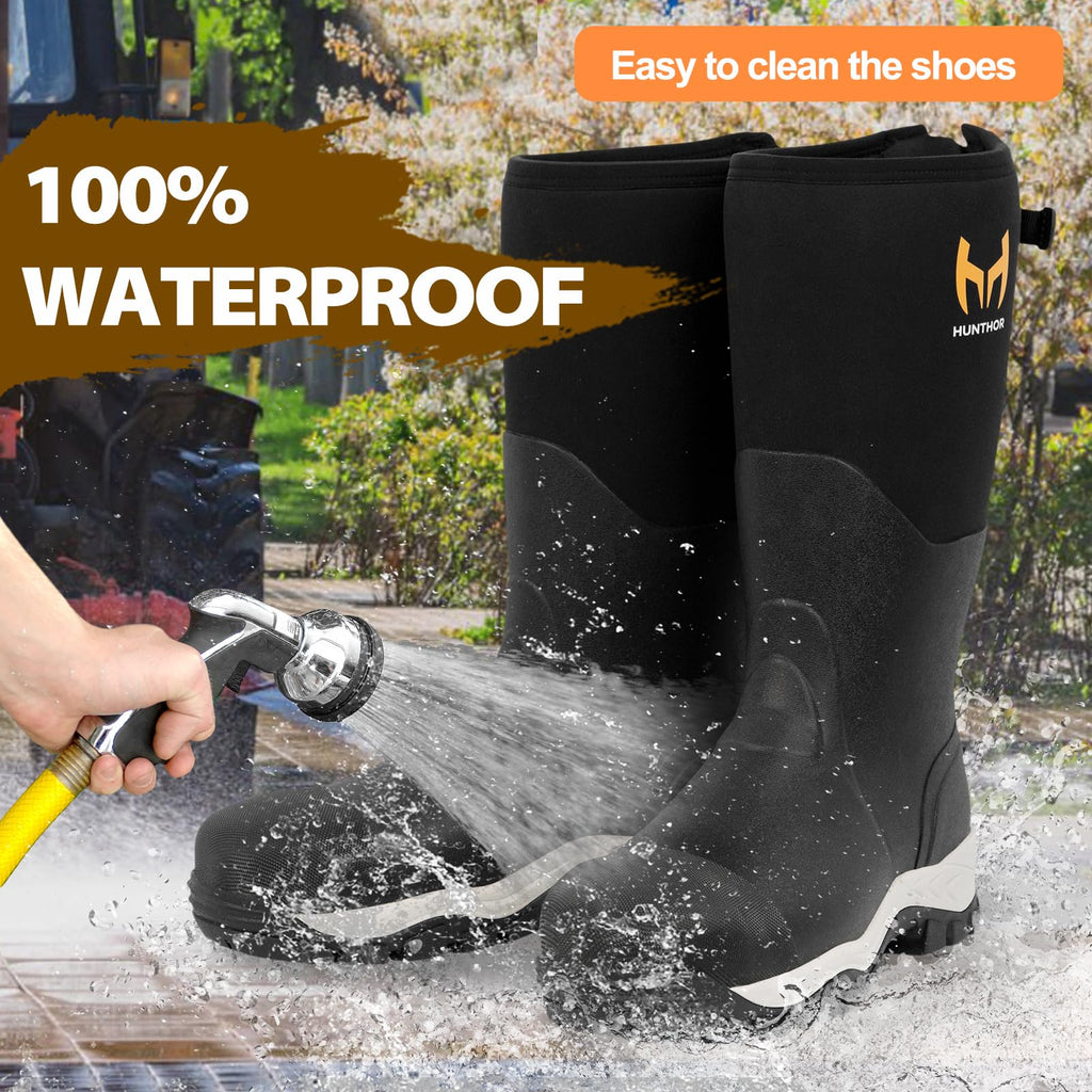 Steel Toe Waterproof Rubber Work Boots H36245
